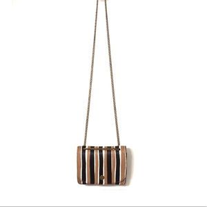 NWT Madewell Chain Crossbody (Striped Calf Hair)